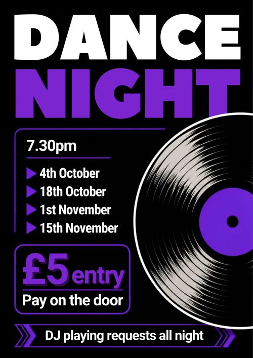 Dance night poster